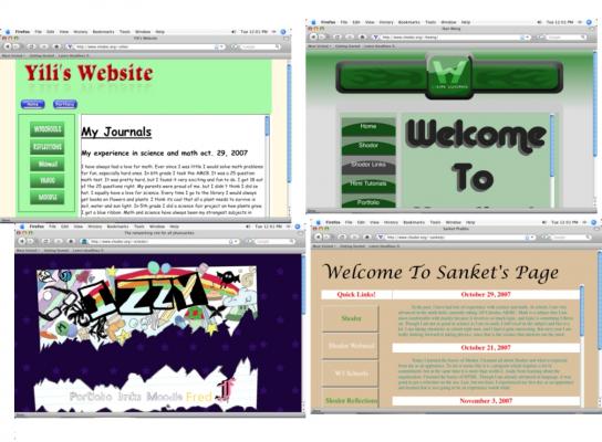 sample apprentice webpages
