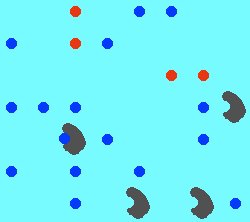 agent-based simulation of an enzme reaction