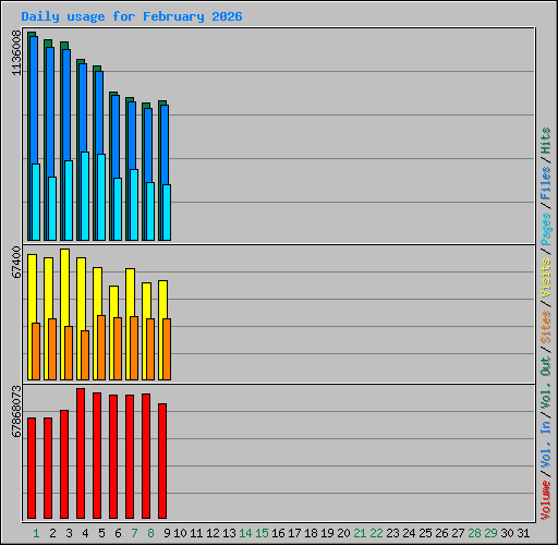 Daily usage for February 2026