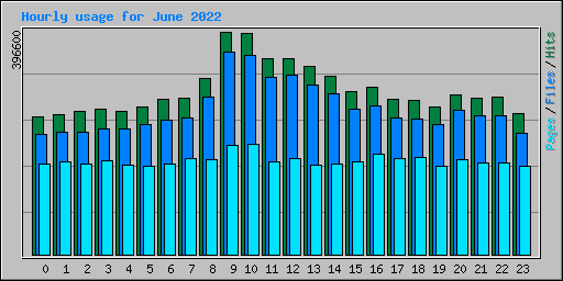 Hourly usage for June 2022