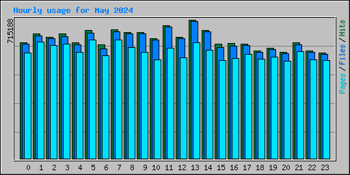 Hourly usage for May 2024