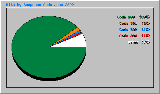 Hits by Response Code June 2022