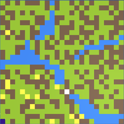 Ending configuration of model with geographical barriers